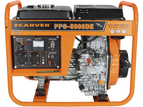 Дизельный генератор Carver PPG-5000DE