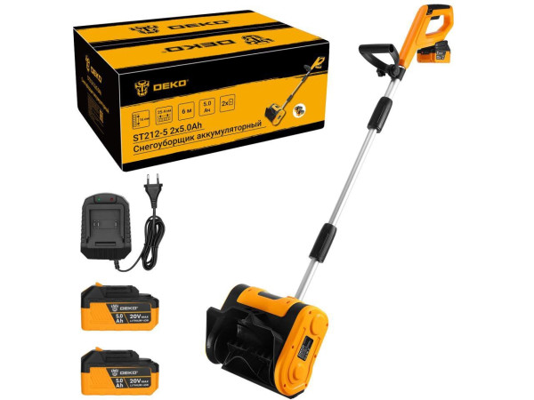Снегоуборщик Deko ST212-5 083-4442 (с 2-мя АКБ)