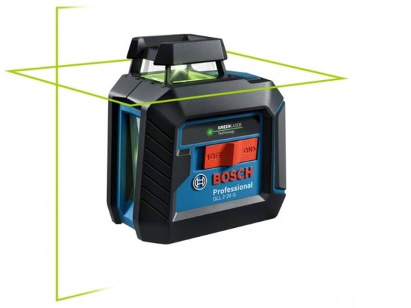 Лазерный нивелир Bosch GLL 2-20 G Professional 0601065000 (сумка, держатель, 4xAA)