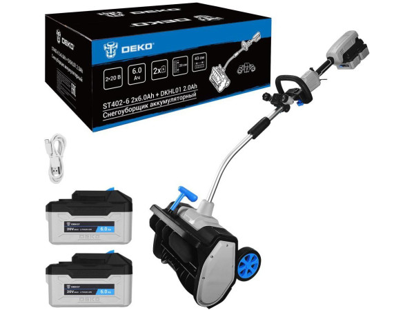 Снегоуборщик Deko ST402-6 083-4444 (с 2-мя АКБ)