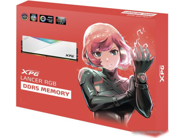 Оперативная память ADATA XPG Lancer RGB 2x32ГБ DDR5 6400МГц AX5U6400C3232G-DCLARWH