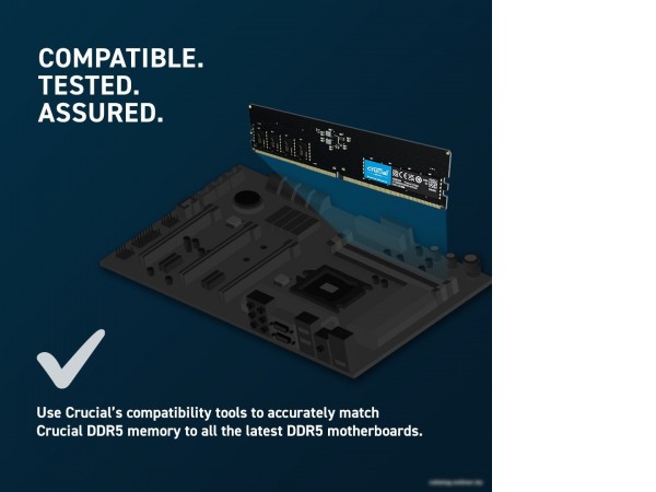 Оперативная память Crucial 8ГБ DDR5 5600 МГц CT8G56C46U5