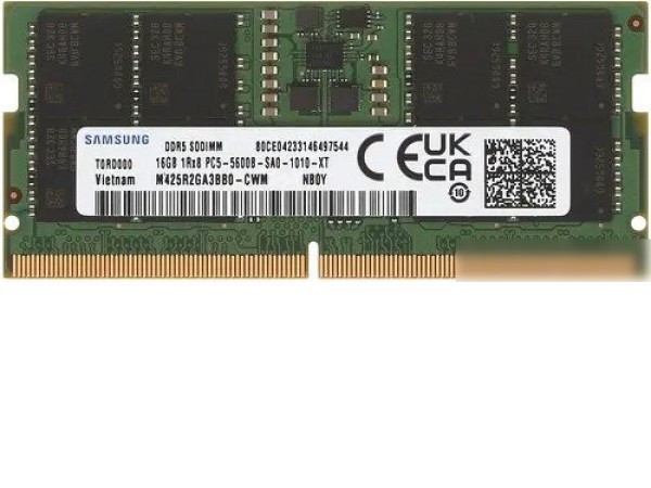 Оперативная память Samsung 16ГБ DDR5 SODIMM 5600 МГц M425R2GA3BB0-CWM