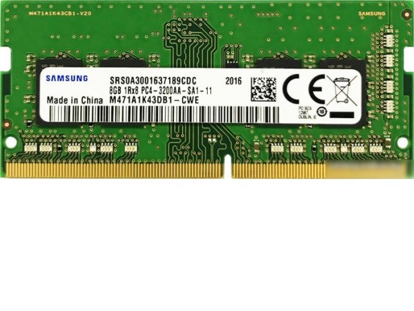 Оперативная память Samsung 8GB DDR4 SODIMM PC4-25600 M471A1K43EB1-CWE