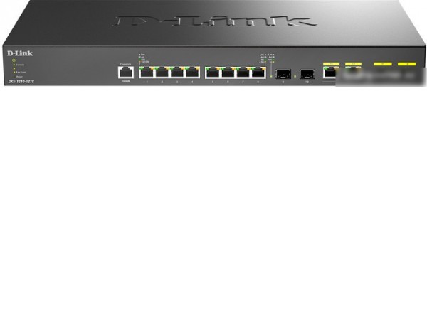 Управляемый коммутатор уровня 2+ D-Link DXS-1210-12TC/B1A