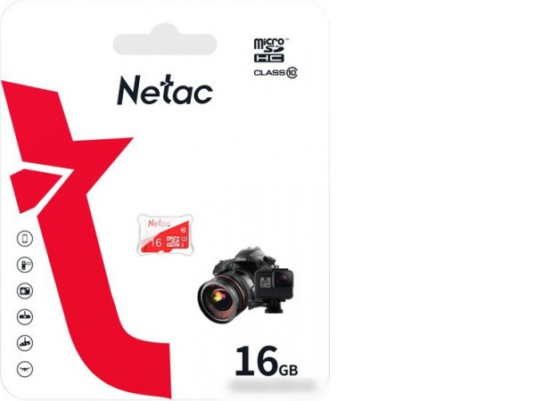 Карта памяти Netac microSDXC P500 ECO 16GB