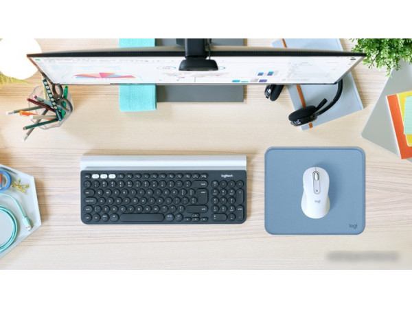 Коврик для мыши Logitech Studio Series (серо-голубой)