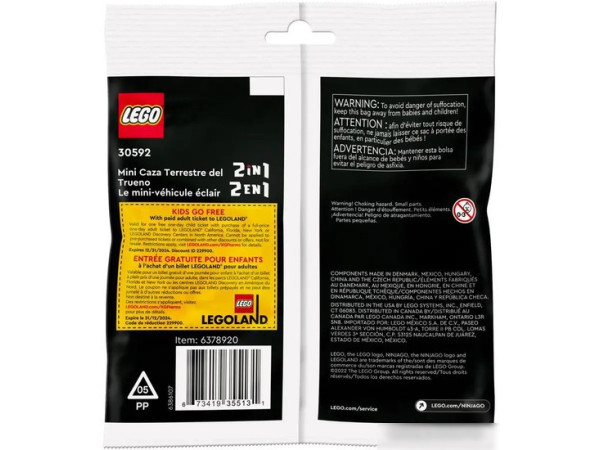 Конструктор LEGO Ninjago 30592 Мини-внедорожник Молния