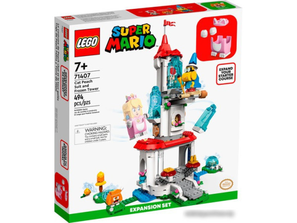 Конструктор LEGO Super Mario 71407 Наряд Пич-кошки и Ледяная башня