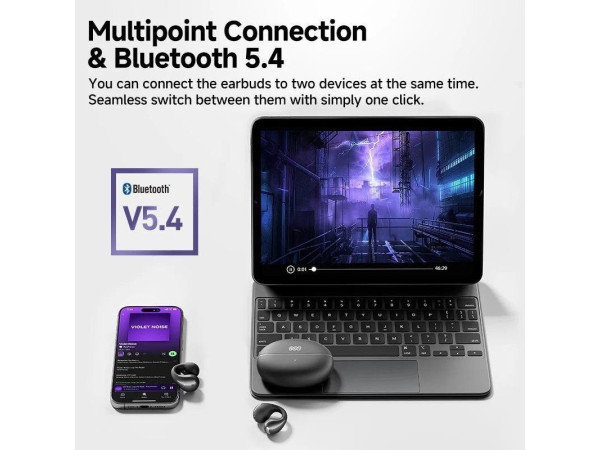 Наушники QCY Crossky C30 (сиреневый)