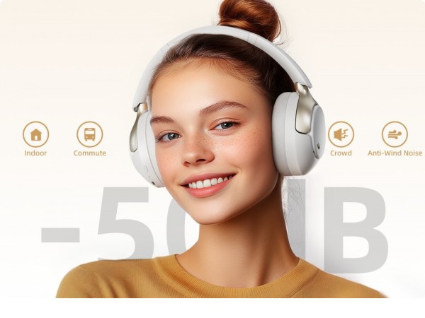 Наушники QCY H3 Pro (бежевый)