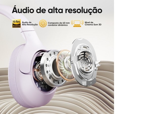 Наушники QCY H3 (сиреневый)