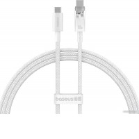 Кабель Baseus Explorer Series Fast Charging Cable Auto Power-Off For Overheating 100W USB Type-C - USB Type-C (1 м, белый)