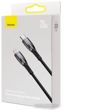 Кабель Baseus Glimmer Series USB Type-C - Lightning (2 м, черный)