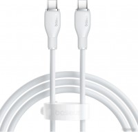Кабель Baseus Pudding Series Fast Charging Cable 100W USB Type-C - USB Type-C (1.2 м, белый)