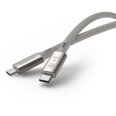 Кабель Momax DC31L USB 3.2 Gen 2x2 Type-C - USB 3.2 Gen 2x2 Type-C (1 м, серебристый/серый)