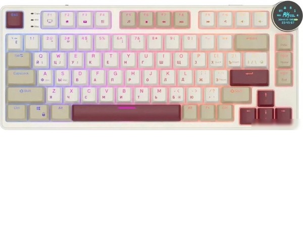 Клавиатура Royal Kludge N80 Rosy Clouds (RK Red)