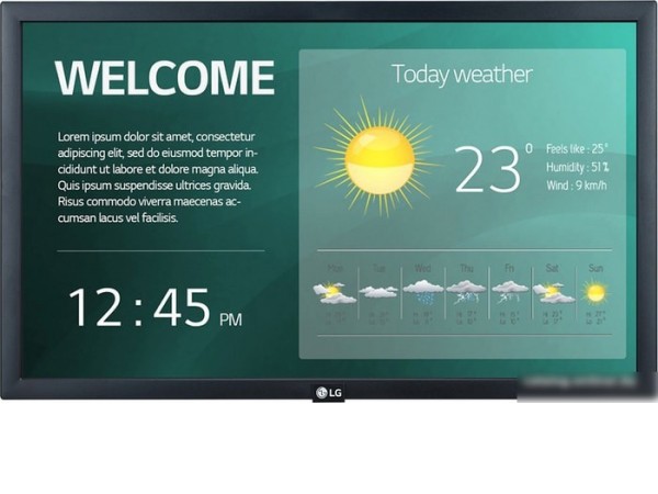 Информационная панель LG 22SM3G-B