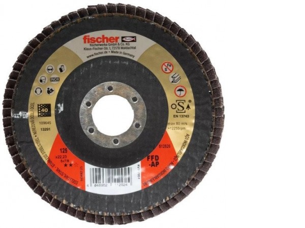 Шлифовальный круг Fischer FFD-AP 125 K40 Inox