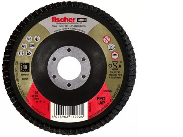 Шлифовальный круг Fischer FFD-AP 125 K80 Inox