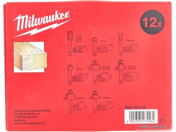 Набор фрез Milwaukee 4932451668