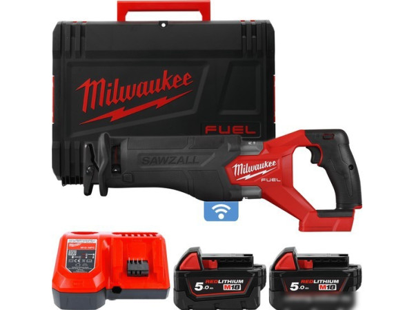 Сабельная пила Milwaukee Fuel M18 M18ONEFSZ-502X 4933478294 (с 2-мя АКБ, кейс)