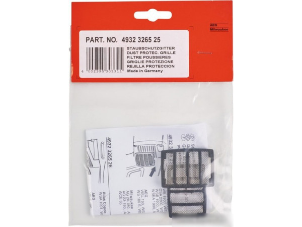 Решетка пылевая Milwaukee 4932326525