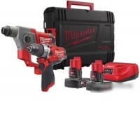 Набор электроинструментов Milwaukee M12 FPP2B-402X (с 2-мя АКБ, кейс, перфоратор) 4933459813