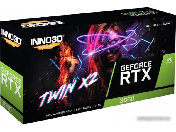Видеокарта Inno3D GeForce RTX 3060 Twin X2 12GB GDDR6 N30602-12D6-119032AH