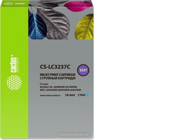 Картридж CACTUS CS-LC3237C (аналог Brother LC3237C)