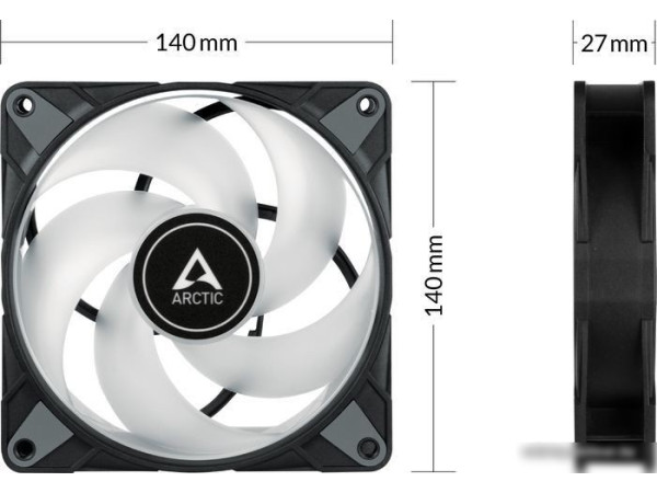 Набор вентиляторов Arctic P14 PWM PST A-RGB 3 шт ACFAN00257A