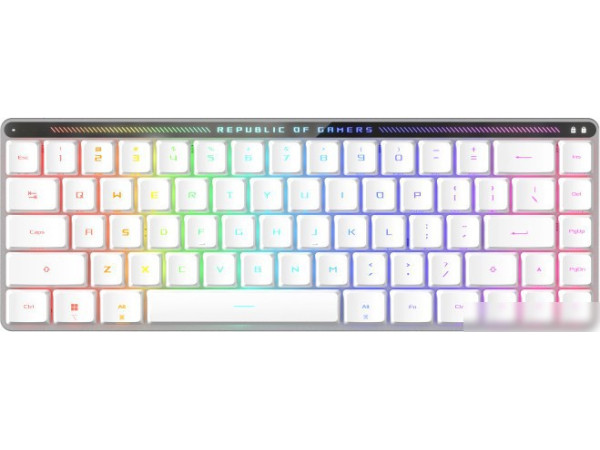 Клавиатура ASUS ROG Falchion Moonlight White (ASUS RX Low Profile Red)