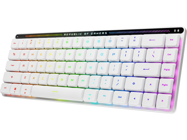 Клавиатура ASUS ROG Falchion Moonlight White (ASUS RX Low Profile Red)
