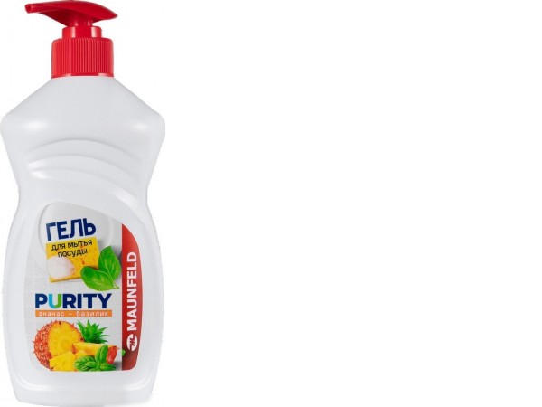 Средство для мытья посуды MAUNFELD Purity Ананас и базилик MDL450PD 450 мл (дозатор)