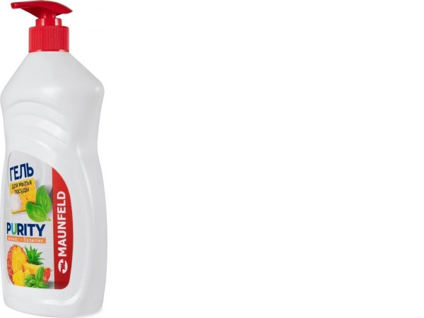 Средство для мытья посуды MAUNFELD Purity Ананас и базилик MDL450PD 450 мл (дозатор)