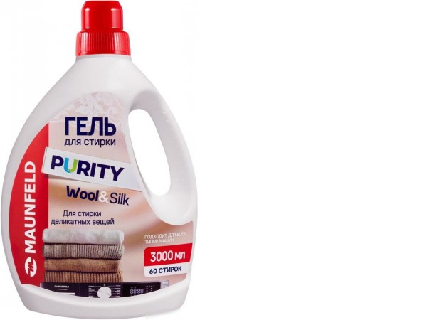 Гель для стирки MAUNFELD Purity Wool&Silk 3000 мл MWL3000PD