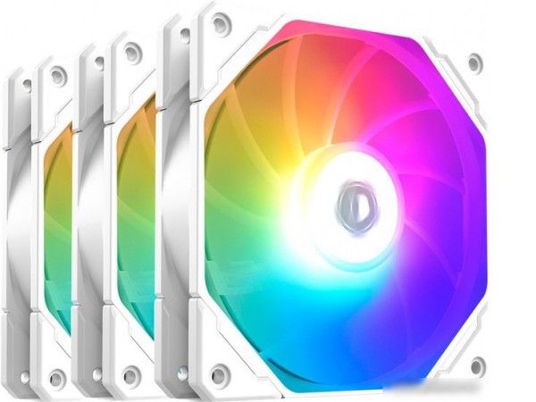 Набор вентиляторов ID-Cooling TF-12025-PRO-ARGB Trio White