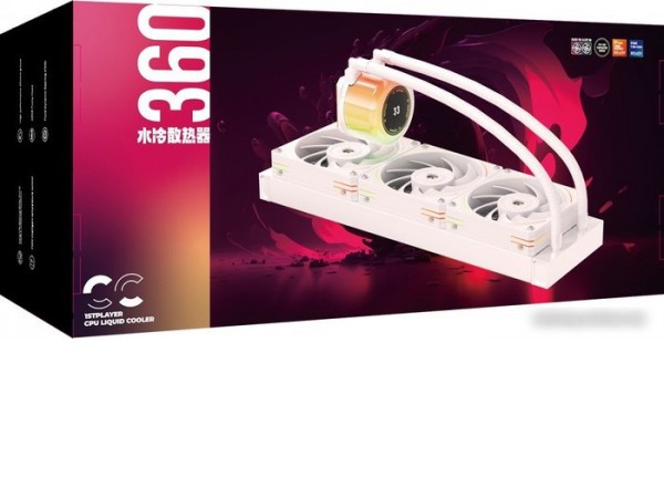 Жидкостное охлаждение для процессора 1stPlayer CC 360 (белый)