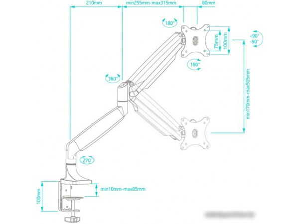 Кронштейн Onkron G100B