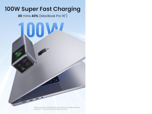 Внешний аккумулятор Ugreen PB721 20000mAh (серый)