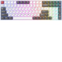Клавиатура Royal Kludge RK100 RGB (белый/серый, RK Red)