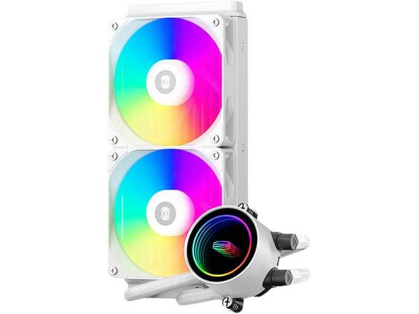 Система жидкостного охлаждения для процессора PCCooler DA240 ARGB (белый)