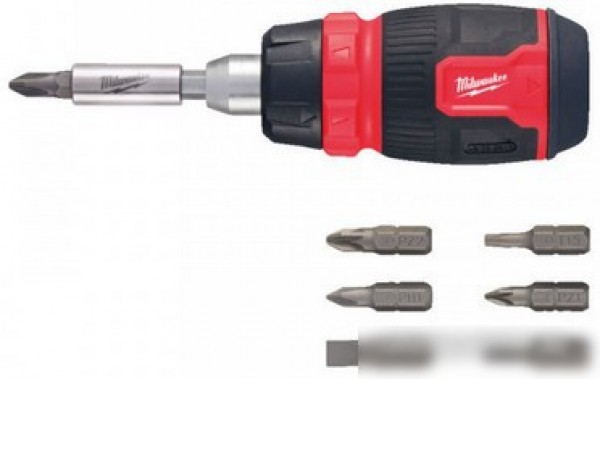 Набор отвертка с битами Milwaukee 4932480581 (8 предметов)