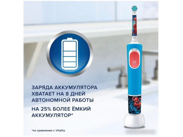Электрическая зубная щетка Oral-B Vitality Pro 103 Kids Spiderman D103.413.2K