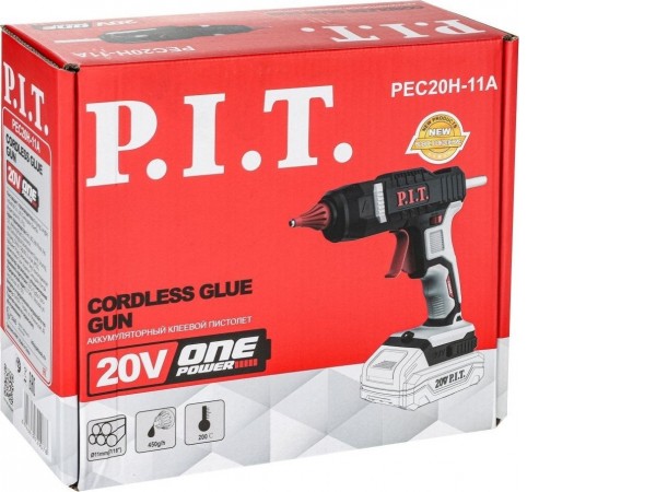 Термоклеевой пистолет P.I.T. PEC20H-11A Solo (без АКБ)