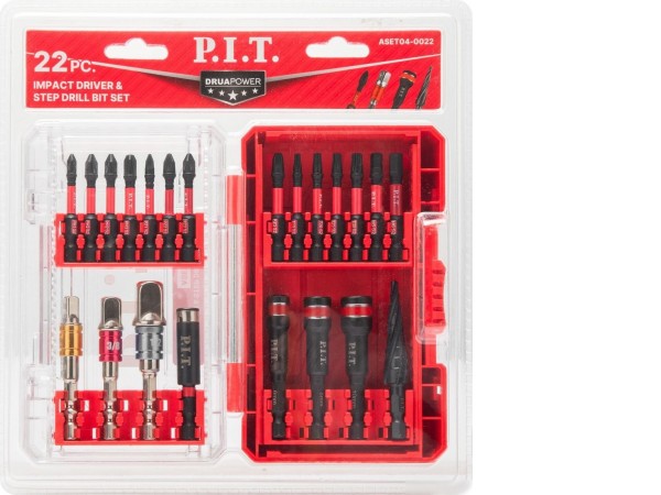 Набор бит и сверл P.I.T. ASET04-0022