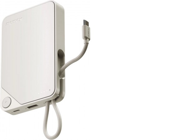 Внешний аккумулятор Momax 1-Power X Built-in USB-C IP152 10000mAh (белый)