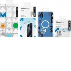 Чехол для телефона Momax Protection Bundle Set для iPhone 16 Plus MXAP24LTGS