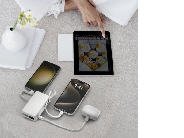 Внешний аккумулятор Momax 1-Power Vital+ Built-In USB-C IP138 10000mAh (белый)