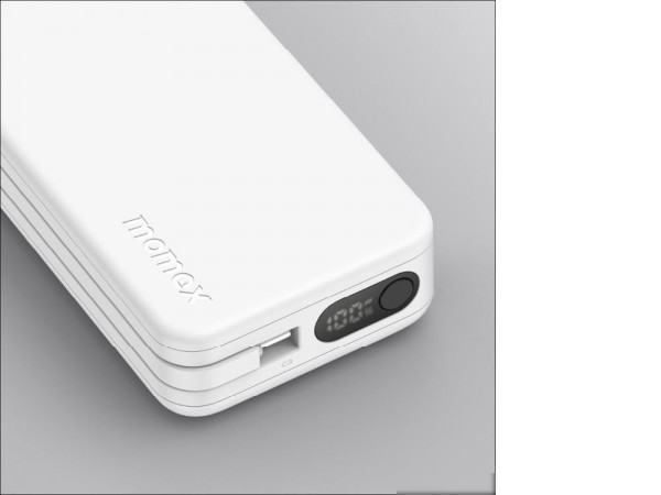 Внешний аккумулятор Momax 1-Power Vital+ Built-In USB-C IP138 10000mAh (белый)